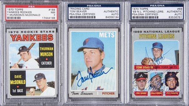 1970 Topps Baseball Collection (322 Different) Including Multiple Signed (PSA/DNA Authentic)